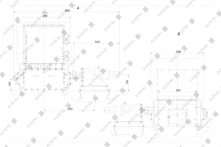 Топка с ленточным полотном ТЛПХ-1.4/5.0 чертеж